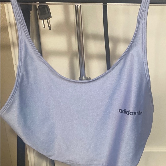 adidas Tops - 94 NEW Adidas Blue & Mint Crop Top